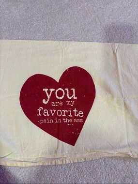 Primitives by Kathy Cream Cotton Tea Towel with Woven Label